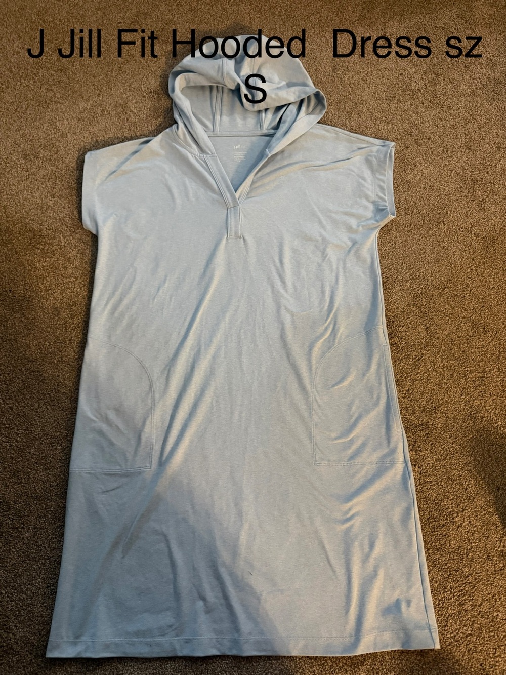 J Jill Fit Hooded Dress sz S